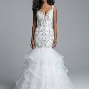 Luxury Designer Couture Wedding Evening Runway Prom Pageant Glamorous Gown Dress